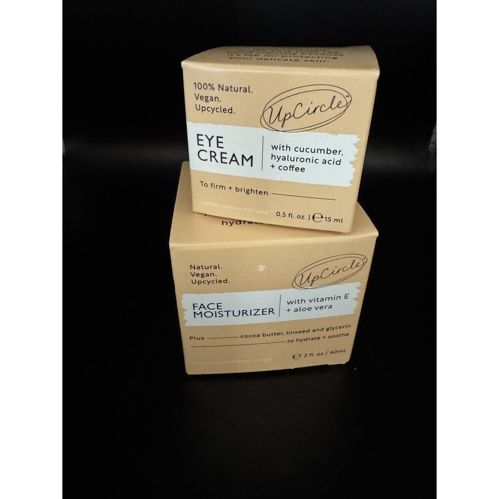 New Lot of 2 Upcircle Face Moisturizer & Eye Cream
